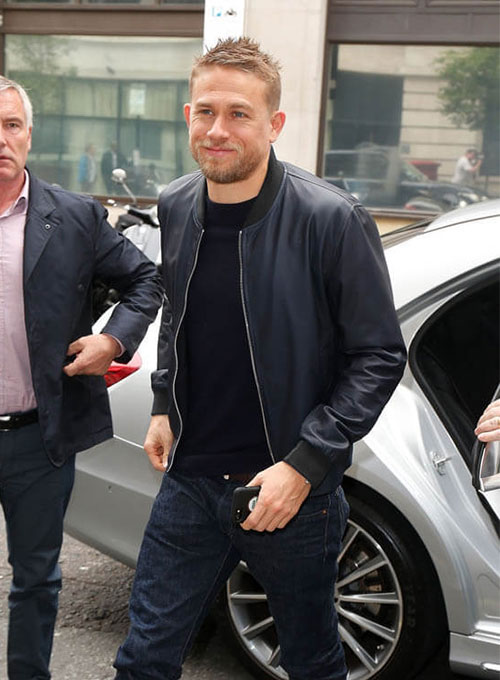 Charlie Hunnam Leather Jacket #2 - Click Image to Close