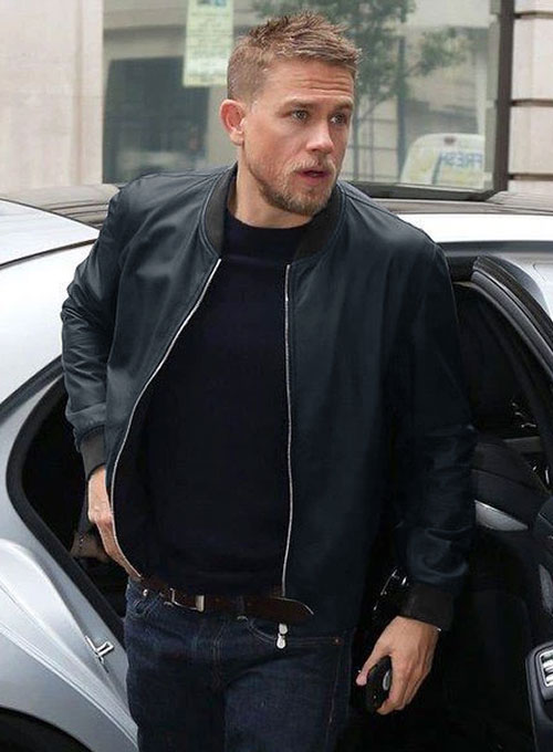 Charlie Hunnam Leather Jacket #2 - Click Image to Close
