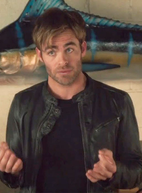 Chris Pine Horrible Bosses 2 Leather Jacket - Click Image to Close