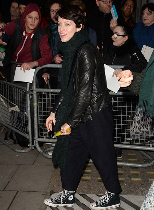Claire Foy Leather Jacket