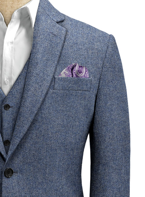 Classic Blue Denim Tweed Jacket - Click Image to Close