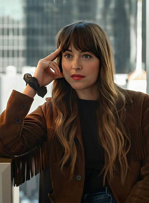 Dakota Johnson The High Note Suede Leather Jacket - Click Image to Close