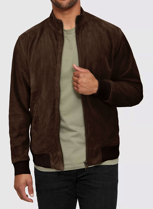 Dark Brown Suede Ryan Reynolds Leather Jacket