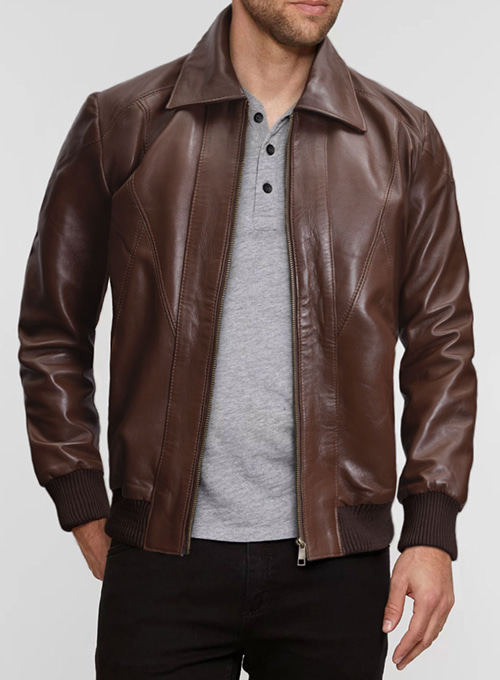 Dark Tan James McAvoy Leather Jacket - Click Image to Close