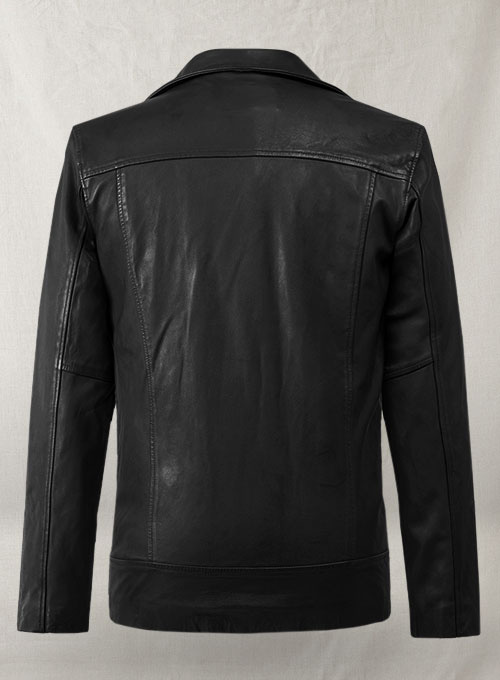 Dauntless Black Biker Leather Jacket - Click Image to Close