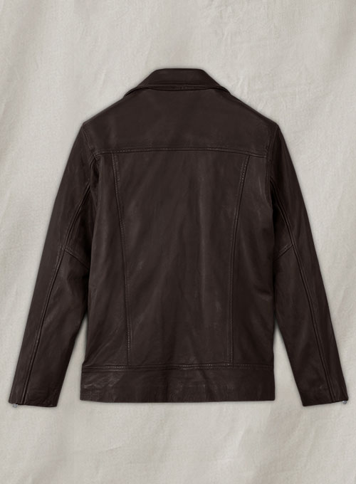 Dauntless Brown Biker Leather Jacket