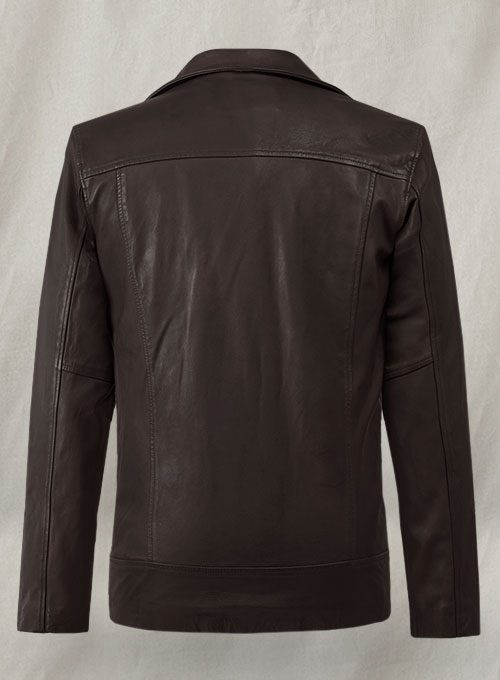 Dauntless Brown Biker Leather Jacket