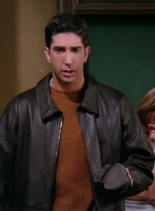 David Schwimmer Friends Season 2 Leather Jacket - Click Image to Close