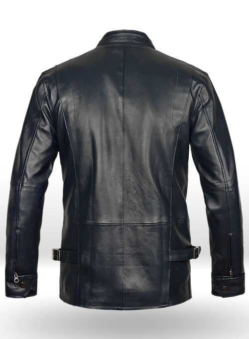Dark Blue Vin Diesel Fast And Furious 6 Leather Jacket - Click Image to Close