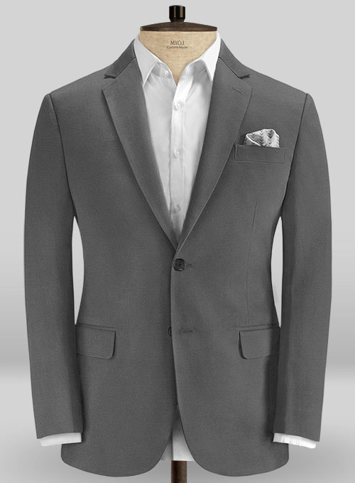 Dark Gray Stretch Chino Jacket