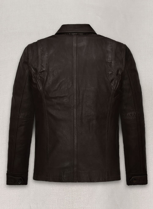 Dark Brown Jensen Ross Supernatural Season 7 Leather Jacket