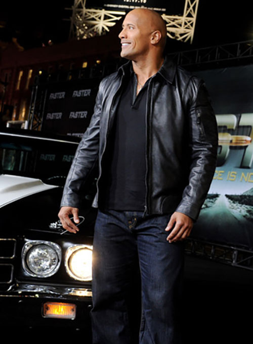 Dwayne Johnson Leather Jacket - Click Image to Close