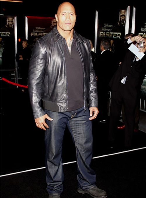 Dwayne Johnson Leather Jacket - Click Image to Close