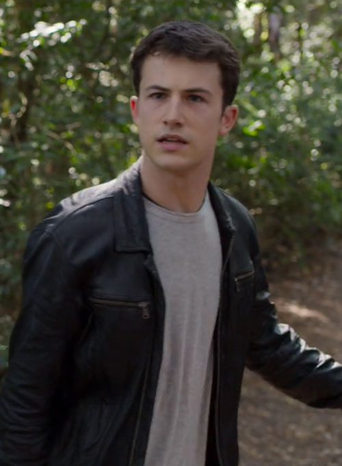 Dylan Minnette 13 Reasons Why Leather Jacket