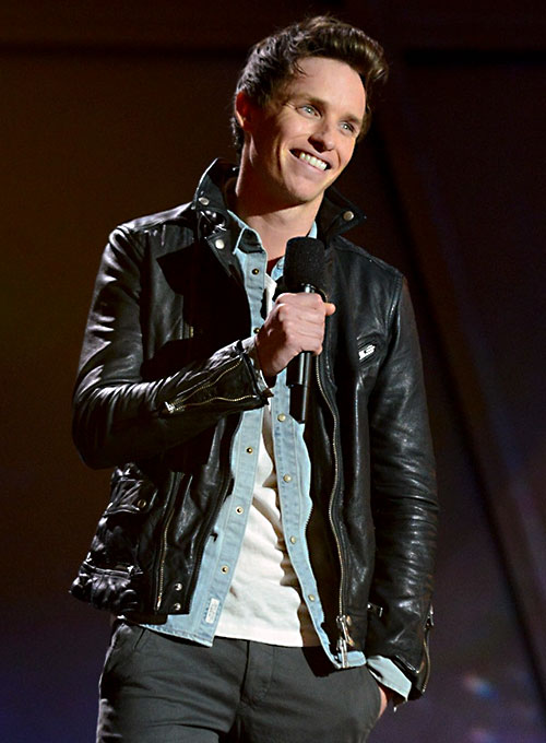 Eddie Redmayne Leather Jacket - Click Image to Close