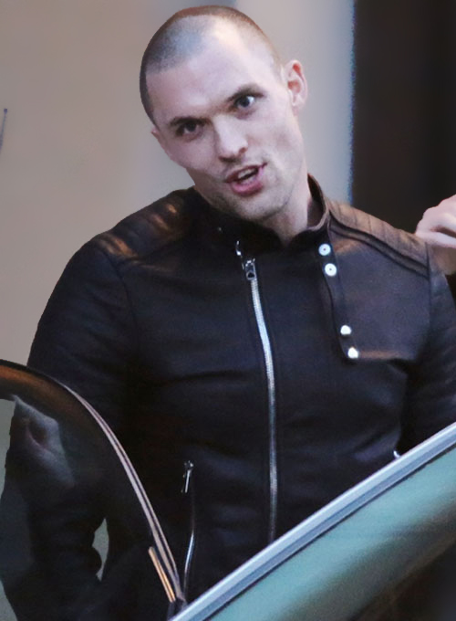 Ed Skrein Deadpool Leather Jacket