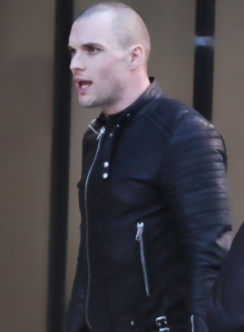 Ed Skrein Deadpool Leather Jacket - Click Image to Close