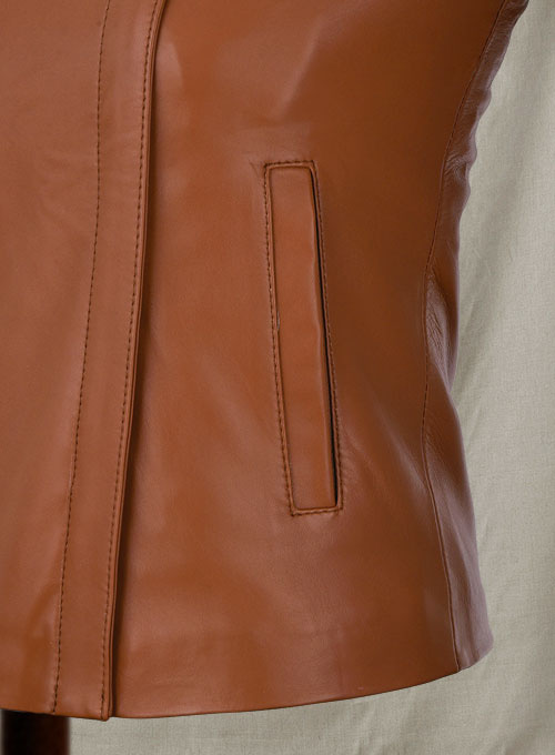 Ellen Pompeo Leather Jacket #1 - Click Image to Close