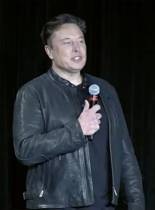 Elon Musk Leather Jacket - Click Image to Close