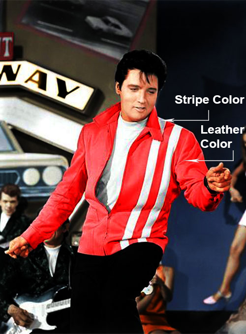 Elvis Presley Speedway Blue Leather Jacket - Click Image to Close
