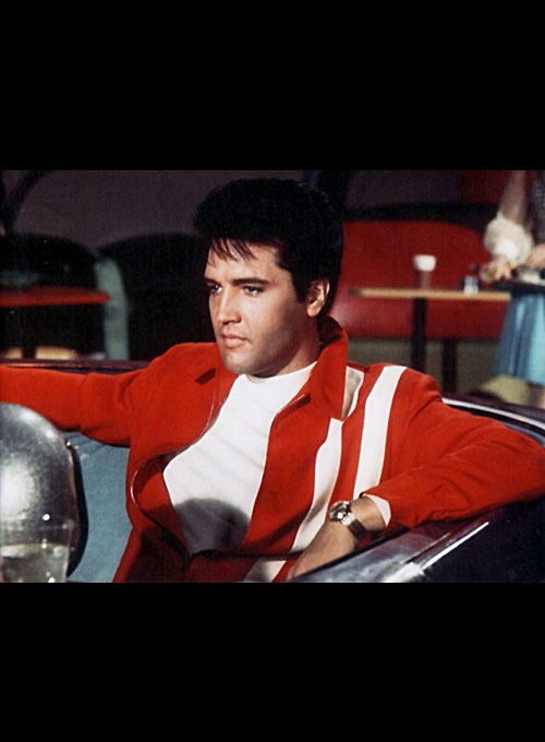 Elvis Presley Speedway Blue Leather Jacket - Click Image to Close