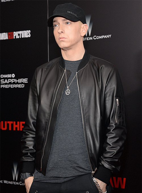 Eminem Red Carpet Leather Jacket - Click Image to Close