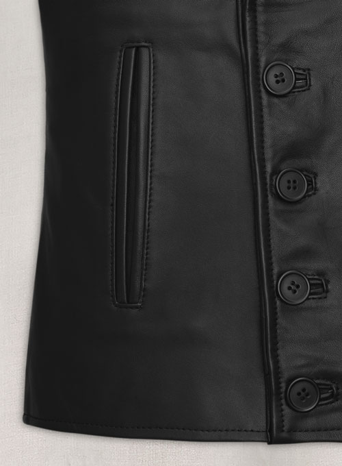 Emma Stone Leather Jacket #1