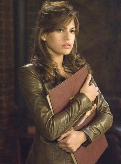 Eva Mendes Ghost Rider Leather Blazer - Click Image to Close