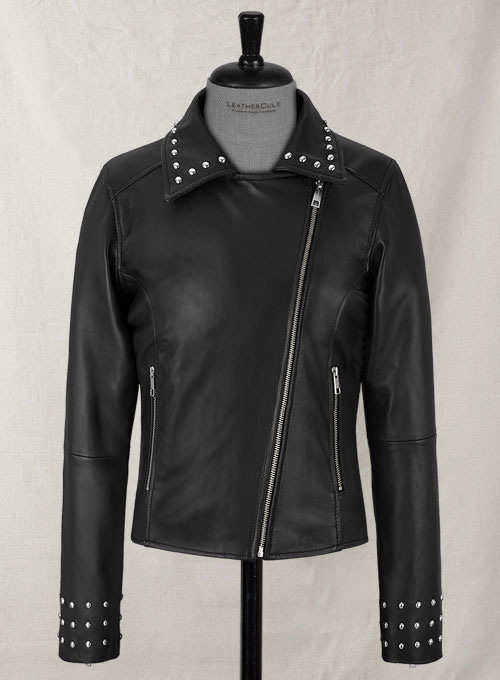 Eva Studded Leather Jacket - Click Image to Close