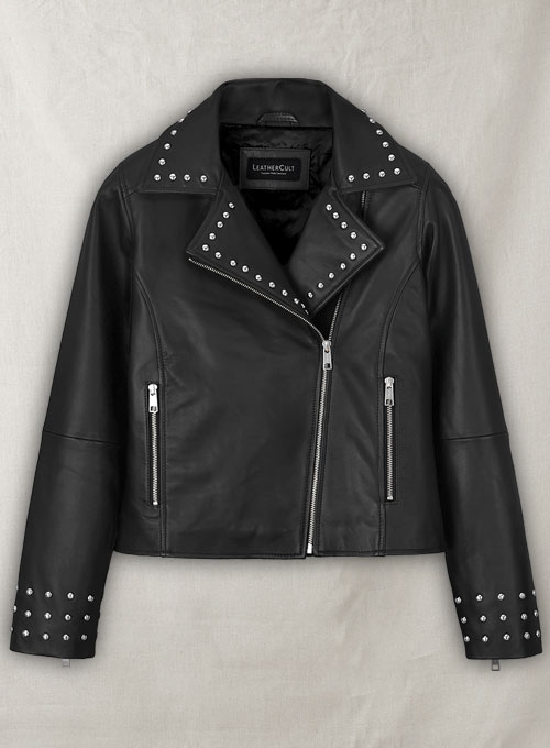 Eva Studded Leather Jacket - Click Image to Close