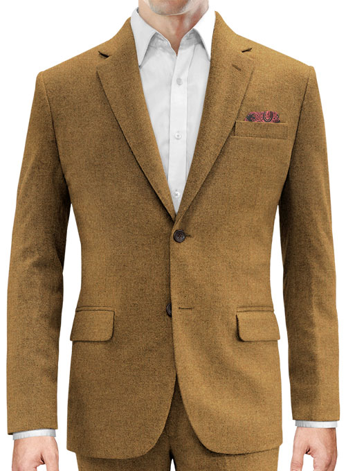 Tan Feather Tweed Jacket