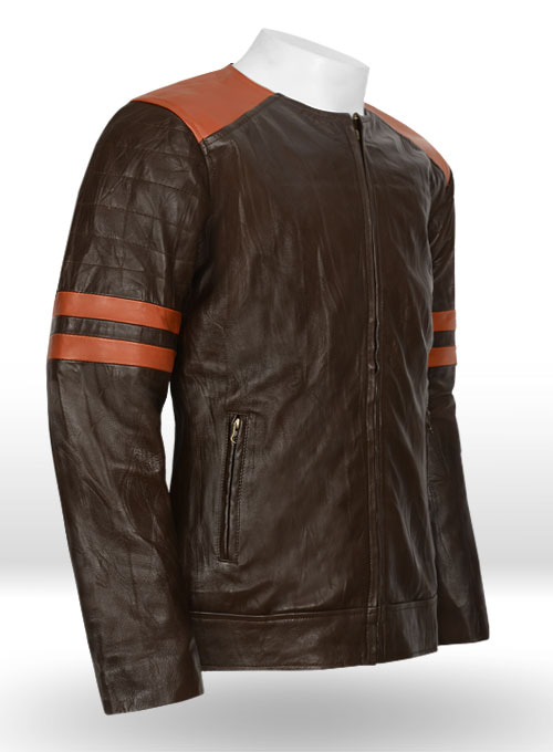 Leather Fighter T-Shirt Jacket - Click Image to Close