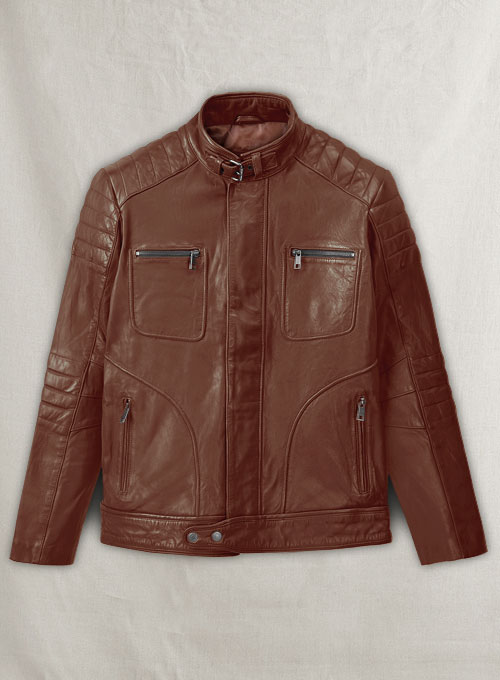 Firefly Moto Tan Biker Leather Jacket