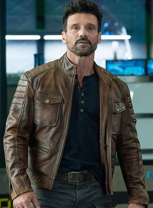 Frank Grillo Boss Level Leather Jacket - Click Image to Close