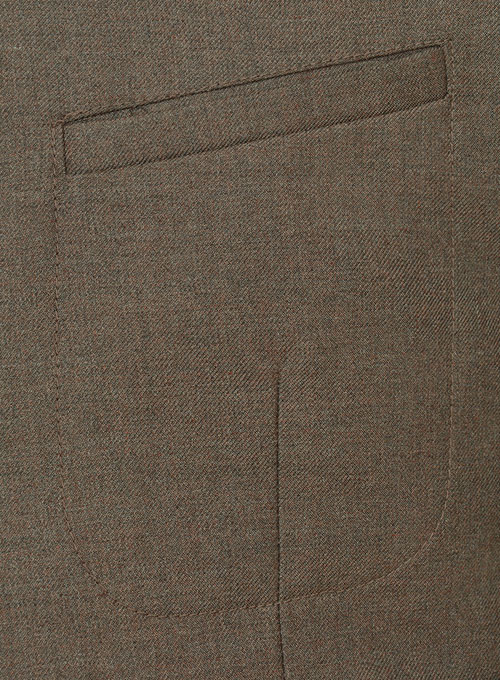 Frosted Brown Terry Rayon Breezer Style Jacket