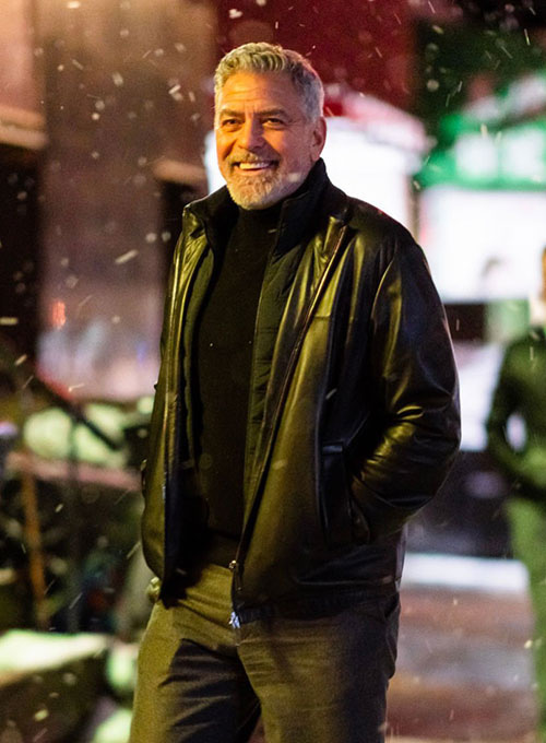 George Clooney Leather jacket - Click Image to Close