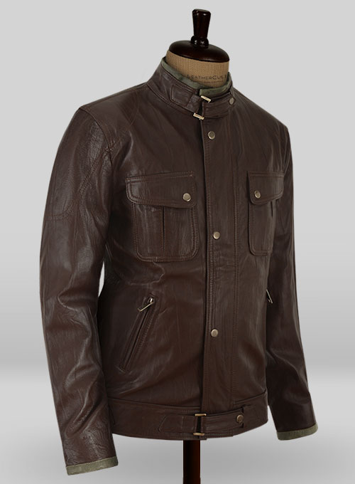 Gerard Butler Leather Jacket #1