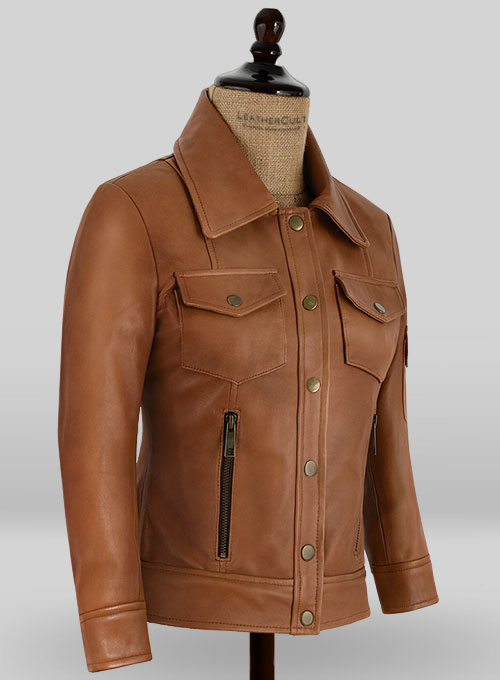 Gigi Hadid Leather Jacket - Click Image to Close