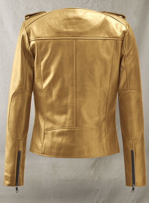 Golden Lizzy Caplan Now You See Me 2 Leather Jacket - Click Image to Close