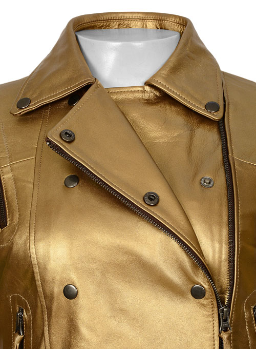 Golden Leather Jacket # 288