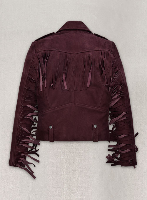 Grapevine Suede Kendall Jenner Leather Jacket # 3 - Click Image to Close