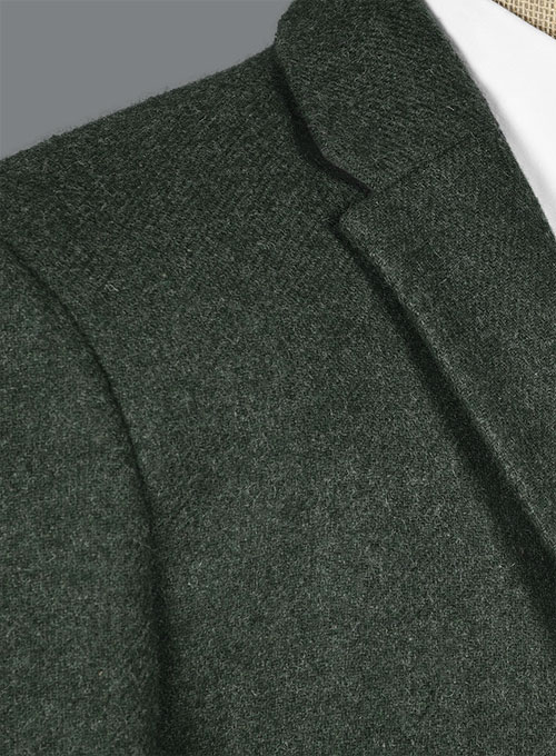 Green Heavy Tweed Jacket - Click Image to Close