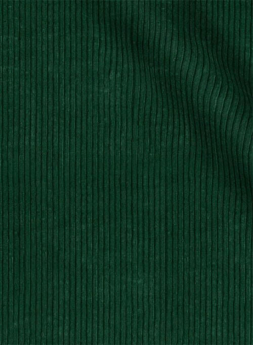 Green Thick Stretch Corduroy Jacket