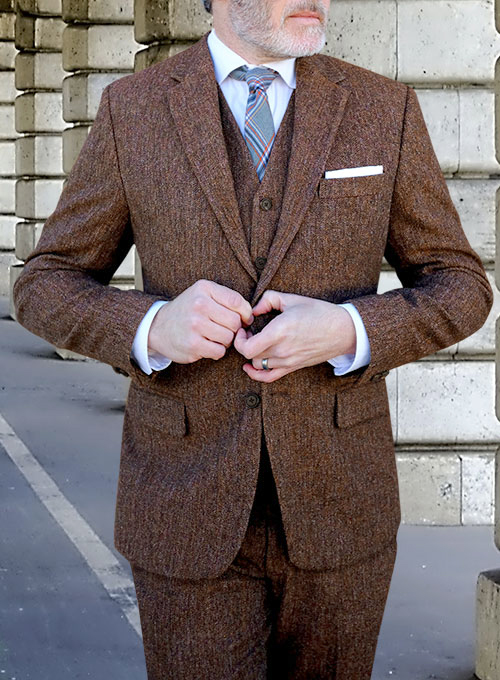 Haberdasher Wine Tweed Jacket - Click Image to Close