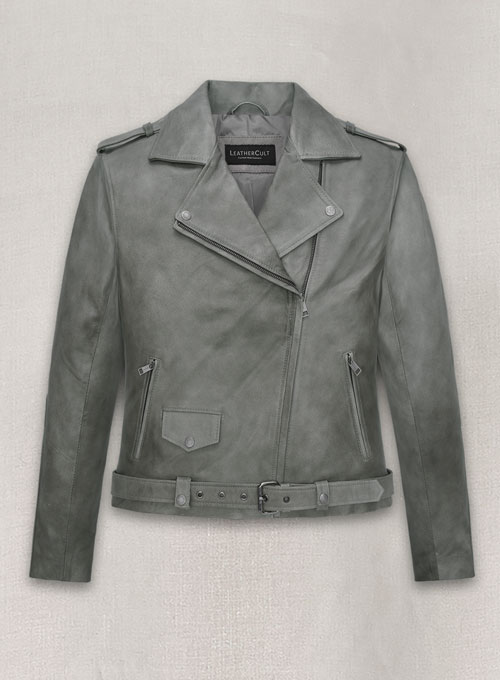 Harbor Gray Leather Jacket # 212