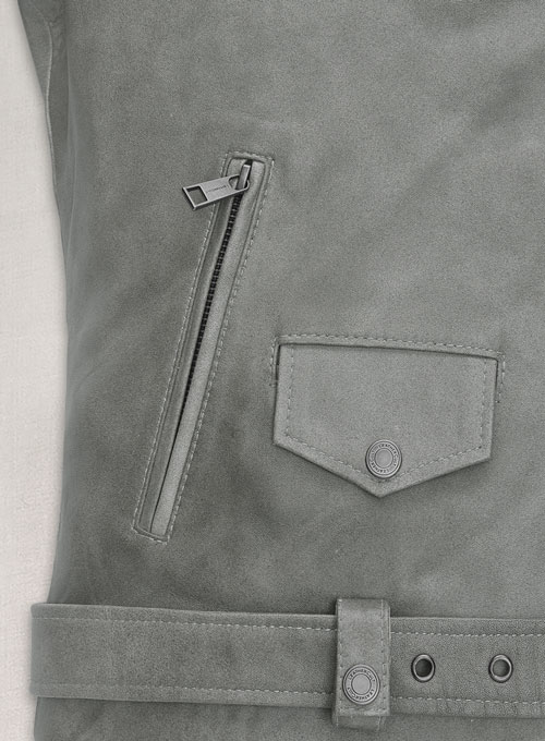 Harbor Gray Leather Jacket # 246