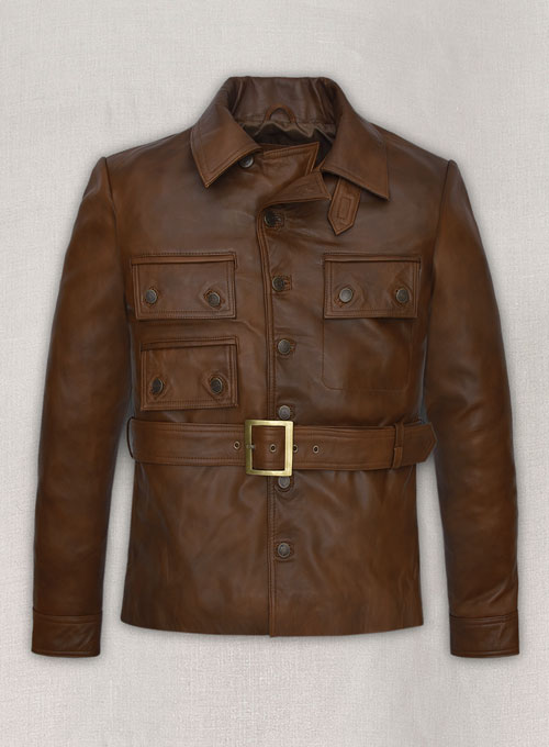 Harris Dickinson The Kingsman Leather Jacket - Click Image to Close