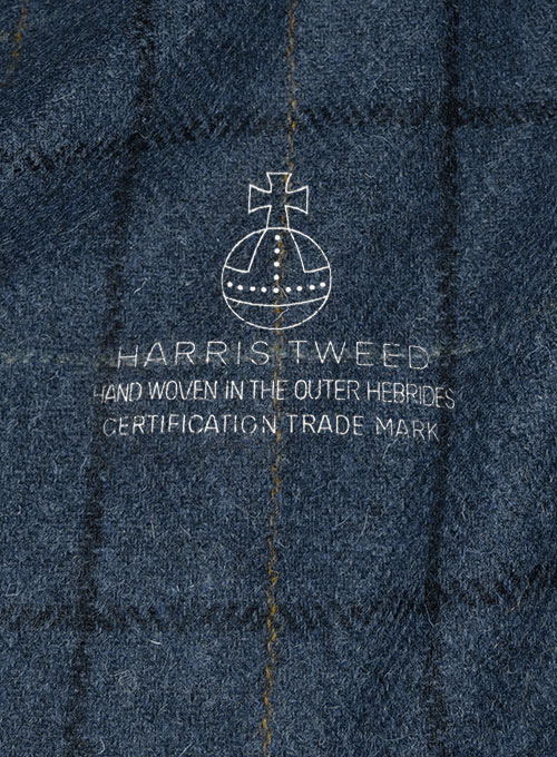 Harris Tweed Gordon Blue Jacket - Click Image to Close