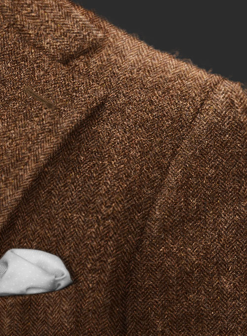 Harris Tweed Rust Herringbone Jacket