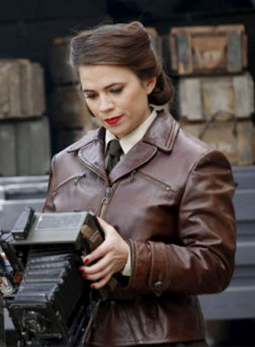 Hayley Atwell Captain America First Avenger Leather Jacket